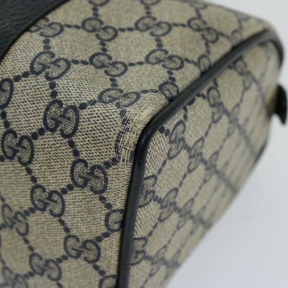 GUCCI GG Supreme Sherry Line Hand Bag PVC Navy Red 40 02 006 Auth 69897 - Picture 15 of 16